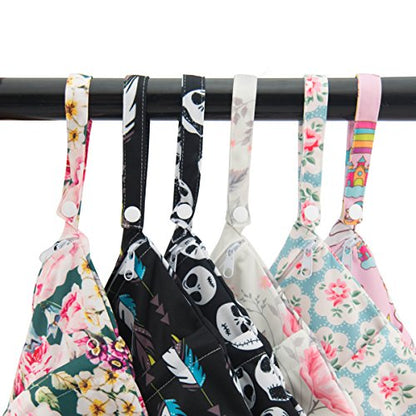 ALVA ALVABABY 2pcs Wet Dry Bags Mommy Bag,Waterproof Reusable,Yoga Gym Bag for Swimsuits or Wet Clothes L-YX2834 - color: jurassic park