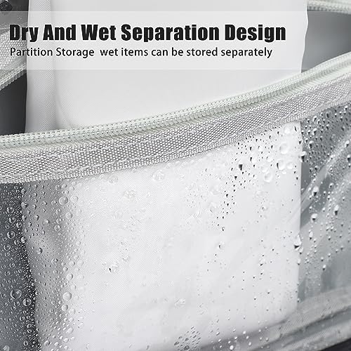 Etercycle Compact Travel Toiletry Bag for Women & Men, Waterproof Hanging Shower Organizer with Hook, Portable Foldable Wash Pouch for Bathroom/Shaving/Camping - Small-Size Space-Saving Design- Black - color: Black