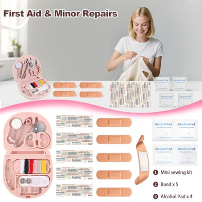 Bridal Emergency Kit for Wedding Day, Women's 40+ Essentials Items for Bride with Cosmetic Bag, Must-Haves for Wedding & Daily Travel, All-in-One Survival Set, Perfect Bride Wedding Gift
