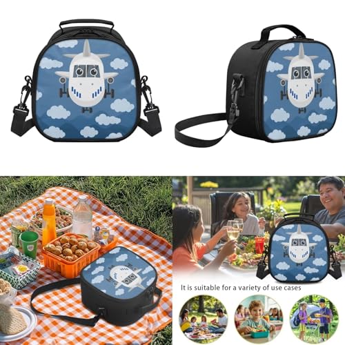Kids Boys School Backpacks Set,Airplane School Bus Bookbag for Preschool Study,Back to School Supplies,Large Capacity Backpack with Lunch Box and Pencil Case Bundle - color: Airplane -1