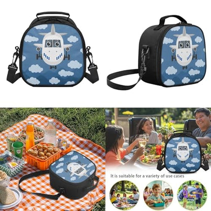 Kids Boys School Backpacks Set,Airplane School Bus Bookbag for Preschool Study,Back to School Supplies,Large Capacity Backpack with Lunch Box and Pencil Case Bundle - color: Airplane -1