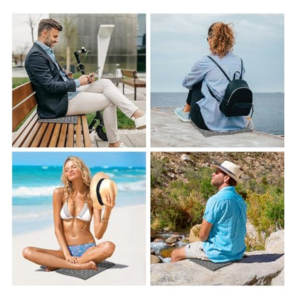 FOCHIER F Stadium Seat Pad, Camping Foam Pad, Foldable Z Stadium Seat Cushion Insulated Sitting Pad for Camping Backpacking Stadium Outdoor Picnic, Hiking, Mountaineering,Bleachers - color: Iron Grey 1PC