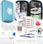 276PCS Small Travel First Aid Kit Supplies for Business, First Aid Kits Backpacking Essentials Items Trauma First Aid Survival Kits for Home Outdoor Adventure, Blue AMORNING - style: Blue-276Pcs