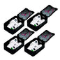 Travel Shoe Bags, Foldable Waterproof Shoe Pouches Organizer-Double Layer (4 Black Shoe Bags) - color: Black, size: 4 Packs