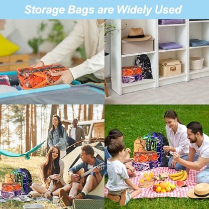 Maple Tree Compression Packing Cubes Set (7 Piece) - Toiletry Kit Water-Resistant Travel Organizer System with Mesh Panels for Vacation Essentials - color: Black-2