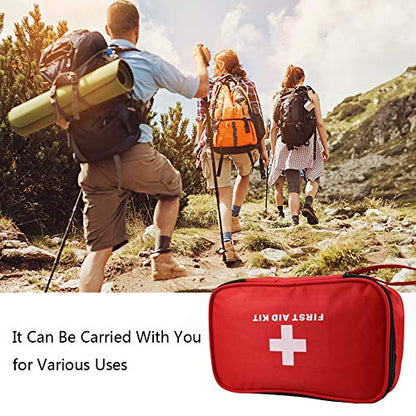 Compact First Aid Empty Pouch,Nylon Lightweight First Aid Bag for Emergency at Home, Office, Car, Outdoors, Boat, Camping, Hiking(Bag Only) - size: 9 x 4.7 x 2 inch