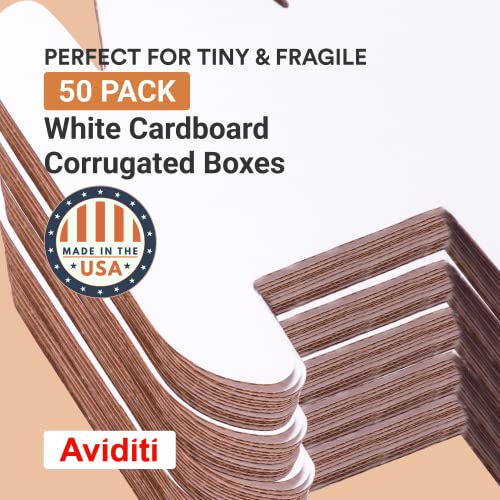 BOX USA Mailer Boxes Small 4"L x 3"W x 2"H 50-Pack - Corrugated Cardboard Box for Shipping, Moving, Mailing, Packing, Packaging and Storage - size: 4x3x2