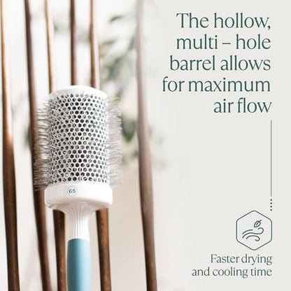 Round Brush for Blow Drying - Extra Large Ceramic Ion Thermal Barrel for Precise Styling and Maximum Volume - Lightweight Hair Brush for Smooth Manageable Hair (Bristle 3.4 in, Barrel 2.5 in) - size: 2.5 Inch
