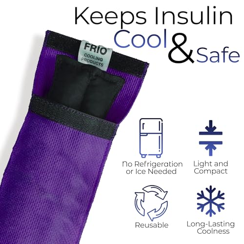 FRIO Cooling Wallet - Insulin Cooler for 45+ Hours of Stress Free On The Go - Purple - Individual - color: Purple, size: Individual
