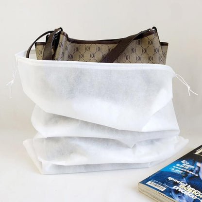 30 eco-friendly travel shoe bag storage bags, non-woven breathable dust-proof bag with rope, suitable for storing shoes and bags, isolate dust and keep shoes and bags clean and tidy. (19.6inX23.62in) - size: 19.6inX23.62in