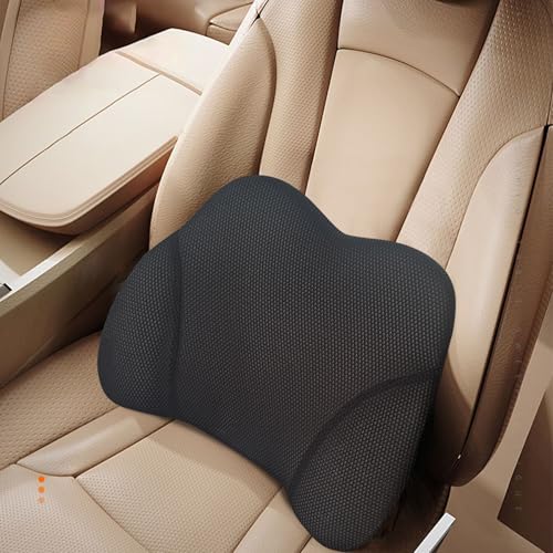 SPRFUFLY Really Amazing Lumbar Support Pillow for Car Seat - Pure Memory Foam with Breathable Removable Cover - Relieves Back Pain Lumbar Pillow(Black, 1PC) - color: Backsaver-eight