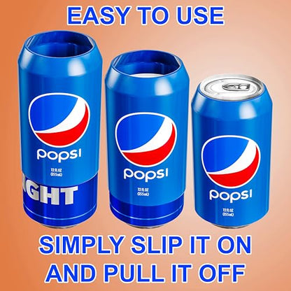 BeerSkin Skywin Silicone Can Covers that Look Like Soda - 10 Pack 12 oz (355ml), Reusable & Durable Soda Can Cover, Fun Kozies for Cans for Camping, Parties, Outdoor, Beach Accessories (Blue) - size: Blue