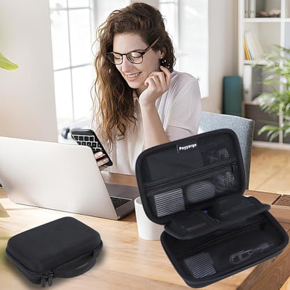 Electronic Organizer Travel Case for MacBook Power Adapter Chargers Cables Tech Organizer Hard Drive USB Flash Disk SD Card Cord Portable Electronics Accessories Bag