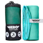 Hero Microfiber Large Beach Towel Compact for Travel (Aquamarine, 40" x 72") - color: Aquamarine, size: 40" x 72"