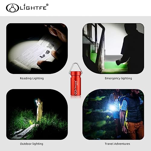 MINI01 Keychain Flashlight mini Keychain Light is Light, Small, and Bright(Mini01-Red) - color: Mini01-Red