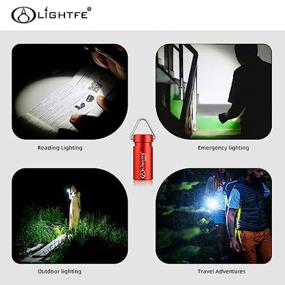MINI01 Keychain Flashlight mini Keychain Light is Light, Small, and Bright(Mini01-Red) - color: Mini01-Red