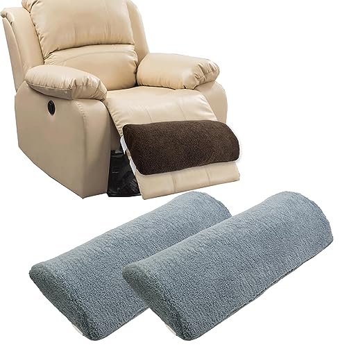 Recliner Leg Rest Cushion Sofa Footrest Pillow (23 x 10 x 2 in) Multi Purpose Half Moon Foot Pillow Under Knee Pillow for Leg, Neck, Waist, Ankle Support (2Pcs, Blue) - color: Blue, size: 2Pcs