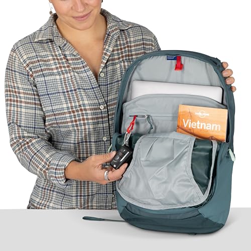 Osprey Farpoint Fairview Travel Daypack for Men and Women - Carry On Personal Item Backpack with Laptop Sleeve, Graphite Purple - color: Graphite Purple