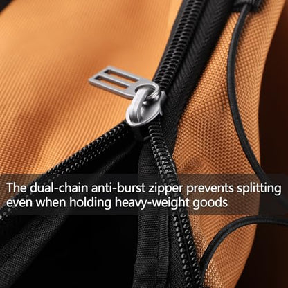 Bagenerous 110L/140L Expandable Soft-Sided Foldable Duffle Bag with 2 Rubber Wheels,Packable 32” Rolling Carry-On with Multi-Pockets & Compartments,Coffee - color: Coffee