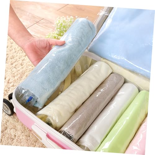 NUOBESTY 10pcs Vacuum Compression Storage Bags Set, Clothes Space Saver Organizer with Roll-up Seal, Multipack Sizes (35x50cm×2, 40x50cm×2, 40x60cm×3, 50x70cm×3), Travel Packing and Home