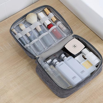 Organizer Case Small Electronic Devices USB Charger Accessories Mouse Phone Cable SD Power Bank Earphone - color: Large-Grey