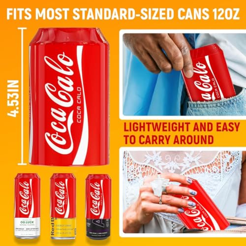 BeerSkin Skywin Silicone Can Covers that Look Like Soda - 10 Pack 12 oz (355ml), Reusable & Durable Soda Can Cover, Fun Kozies for Cans for Camping, Parties, Outdoor, Beach Accessories (Red) - size: Red
