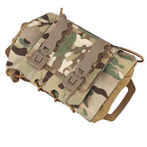 SABADO Rapid/Quick Deploy First Aid Kit Pack Tactical IFAK Pouch Two-Piece System Med Roll Carrier Hypalon Handle Outdoor Sport Hunting Bag - color: CP-87