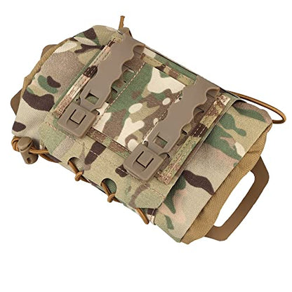 SABADO Rapid/Quick Deploy First Aid Kit Pack Tactical IFAK Pouch Two-Piece System Med Roll Carrier Hypalon Handle Outdoor Sport Hunting Bag - color: CP-87