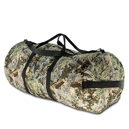 175L Extreme Duffel Bag, Heavy-Duty Gear Bag, 1050D Tuff Cloth, Diamond Ripstop, Reinforced Stitching - Camo (18” x 42") - color: Desert Shadow, size: 18” x 42" (175 Liters)