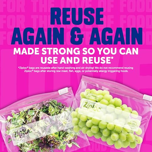 Ziploc Gallon Food Storage Slider Bags, Power Shield Technology for More Durability, 68 Count - size: 68 Count