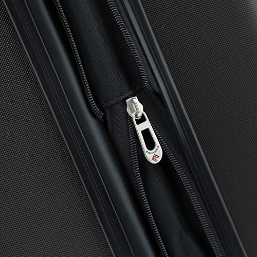 Travelers Club Chicago Hardside Expandable Spinner Luggage, Black, 5 Piece Set - color: Black, size: 5 Piece Set