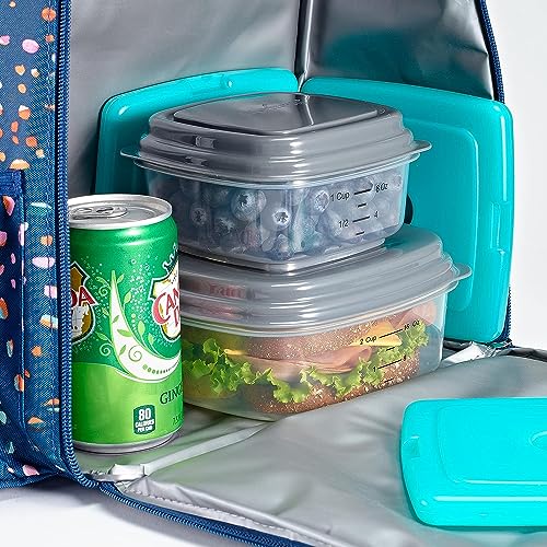 Cool Coolers by Fit + Fresh, Reusable & Long-Lasting Slim Ice Packs, Perfect Addition To Your Lunch Box, Camping Accessories, Insulated Lunch Bag, Beach Cooler Backpack & More, 4PK, Green - color: Green