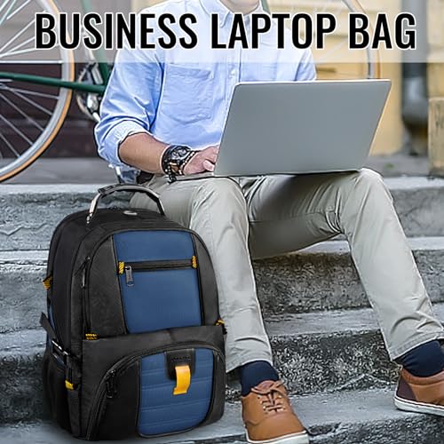 YOREPEK Large Backpack for Men, Extra Large Laptop Backpacks for Men Women, Water Resistant Travel Backpack Airline Approved Business Work Bag Fits 18.4 Inch Computer, Black - color: Roy Blue, size: 18.4 Inch