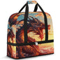 Travel Duffle Bags With Shoes Compartment for Women Men Cartoon Animal Dragon Lightweigh Sports Tote Gym Bag Foldable Canvas Weekender Overnight Carry On Luggage Handle Bag - color: print 10