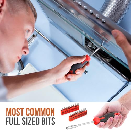 Hi-Spec Tool Set Kit, Red Household First Tool Kit and Starter Tool Set for Home and Office, Compact Easy Carry Toolbox - color: Red