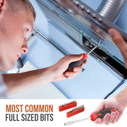 Hi-Spec Tool Set Kit, Red Household First Tool Kit and Starter Tool Set for Home and Office, Compact Easy Carry Toolbox - color: Red