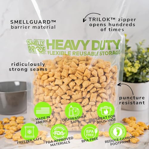 50 x HEAVY DUTY 5mils Thick Dishwasher-Safe STAND-UP Reusable Bags, US-MADE, Extra Durable Washable Reclosable Food Storage Extra Large Bags, XXL 12"x16" 2-Gallon 50-Pack - size: 50pk XXL 2-Gallon 12"x16"