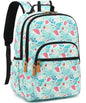Leaper Water-resistant Cute Swan Laptop Backpack Travel Bag College Backpack Laptop Bag Satchel Water Blue - color: Water-blue-swan, size: X-Large