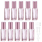 Segbeauty 10ML Refillable Perfume Bottle, 10 Packs Fine Mist Atomizer Sprayer, Empty Glass Spray Bottle Mini Portable Travel Atomizer for Toiletries, Fragrance Scent Pump Dispenser - color: Pink, style: Mini Bottle Set