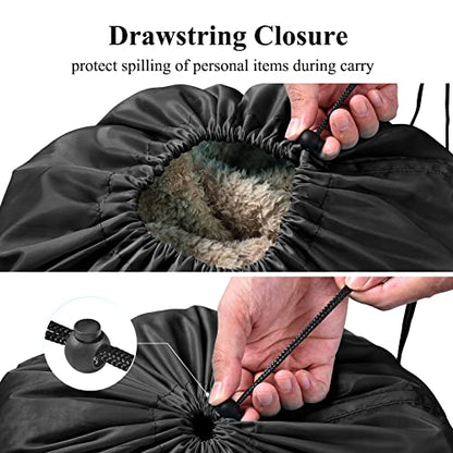 OTraki Medium Laundry Bag 24x32 inch Heavy Duty Travel Dirty Clothes Bag 2pcs Machine Washable Laundry Bag with Drawstring Closure for Home Dorm, Drying Do Not Exceed 176℉ Black - size: 24x32 inch