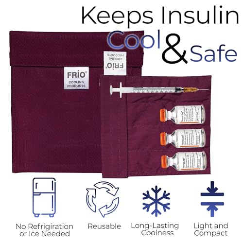 FRIO Cooling Wallet - Insulin Cooler for 45+ Hours of Stress Free On The Go - Burgundy - Small - color: Burgundy, size: Small