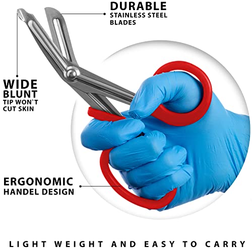 ASA TECHMED Nurse Utility Belt – Complete Medical Belt Utility Kit, Pro Pack Pocket Organizer Pouch Hip Bag for EMT, CNA, NP, PA, Student, Red - color: Red
