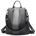 PINCNEL Women Backpack Purse Waterproof Nylon Anti-theft Rucksack Lightweight Shoulder Bag - color: Gray, size: Medium