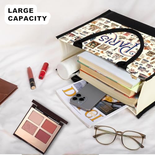 Seattle Italy Chicago New York Las Vegas Paris Gifts for Women Canvas Tote Bag Mother's Day Gifts for Women - color: Paris