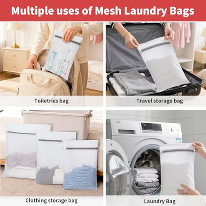 150L Laundry Bag Backpack with 3 Sizes Mesh Wash Bags and Shoulder Straps Foldable Clothes Hamper Bag with Drawstring Closure for College, Apartment, Laundromat(Red) - color: Bright Red