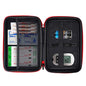Eva Hard Sell Protective Bag Travel Organizer Case for Diabetic Supplies Testing Kit,Blood Glucose Monitoring Systems,Test Strips,Syringes,Insulin,Electronic Accessories (Black)