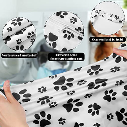 Shappy 2 Pack Large Travel Laundry Bags, Large Wet Dry Waterproof Dirty Clothes Bag for Suitcase, Swimsuit Beach Gym College Dorm Wet Bag(Paw) - style: Paw