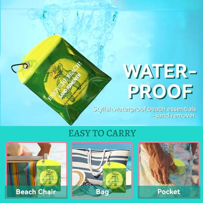 MNZZ Beach Sand Remover Towel Eraser Bag Portable Quick Dry Pouch for Pool Picnic Vacation Hiking Travel Essentials Blanket Umbrella Shovel Tent Chair Canopy Shade Outdoor Gift Kit Women Mom Mother - color: 1pcs Exquisite Round Flamingo