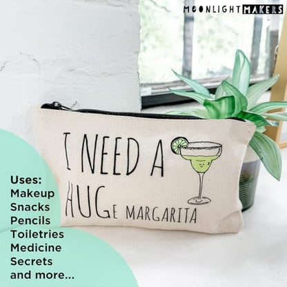 Moonlight Makers, A Wise Woman Once Said, Funny Canvas Makeup Bag, Pencil Pouch, Cute Travel Accessories for Women, 100% Cotton Cosmetic & Toiletry Bags - style: A Wise Woman Once Said