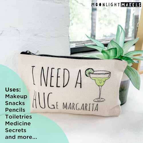 Moonlight Makers, It's Giving Fiancée, Funny Canvas Makeup Bag, Pencil Pouch, Cute Travel Accessories for Women, 100% Cotton Cosmetic & Toiletry Bags - style: It's Giving Fiancée